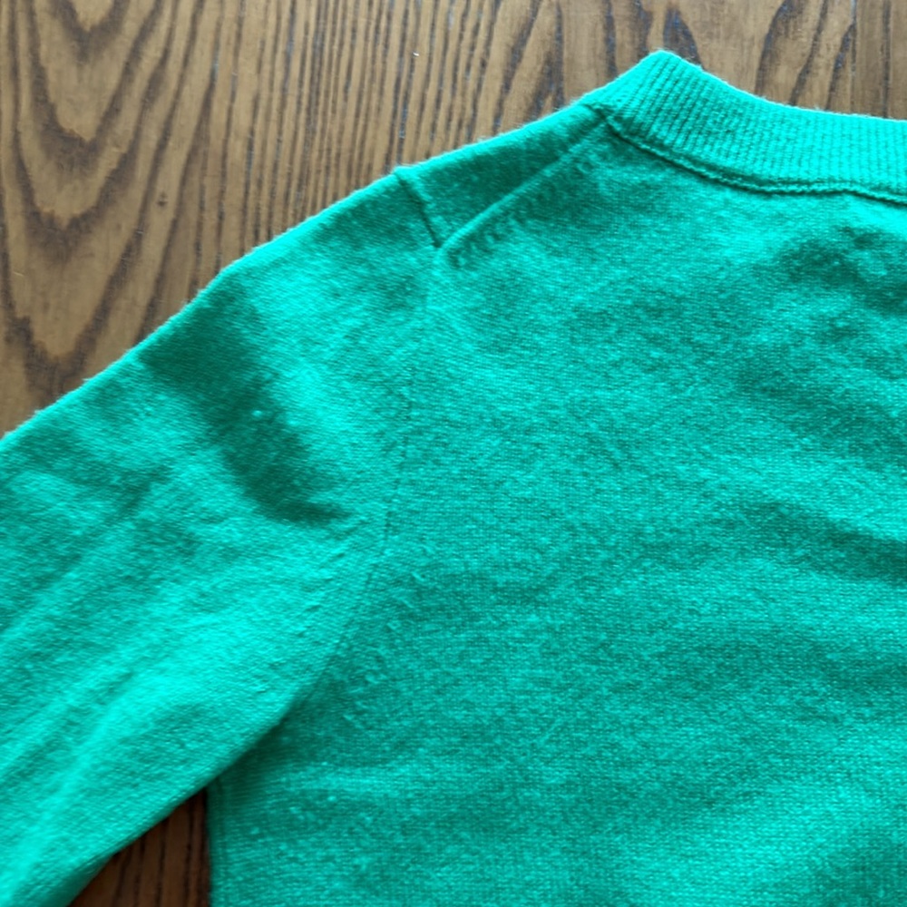 J Crew Italian Cashmere Green Sweater size XS. - Picture 12 of 13